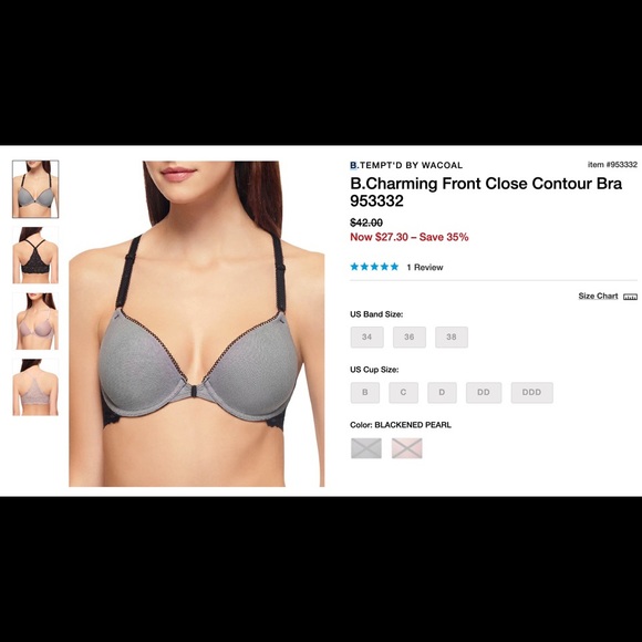 b.tempt’d by Wacoal Charming front close bra - new - Picture 5 of 5